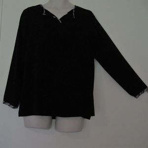 KOOS OF COURSE CLASSY BLOUSE BLACK SIZE MEDIUM